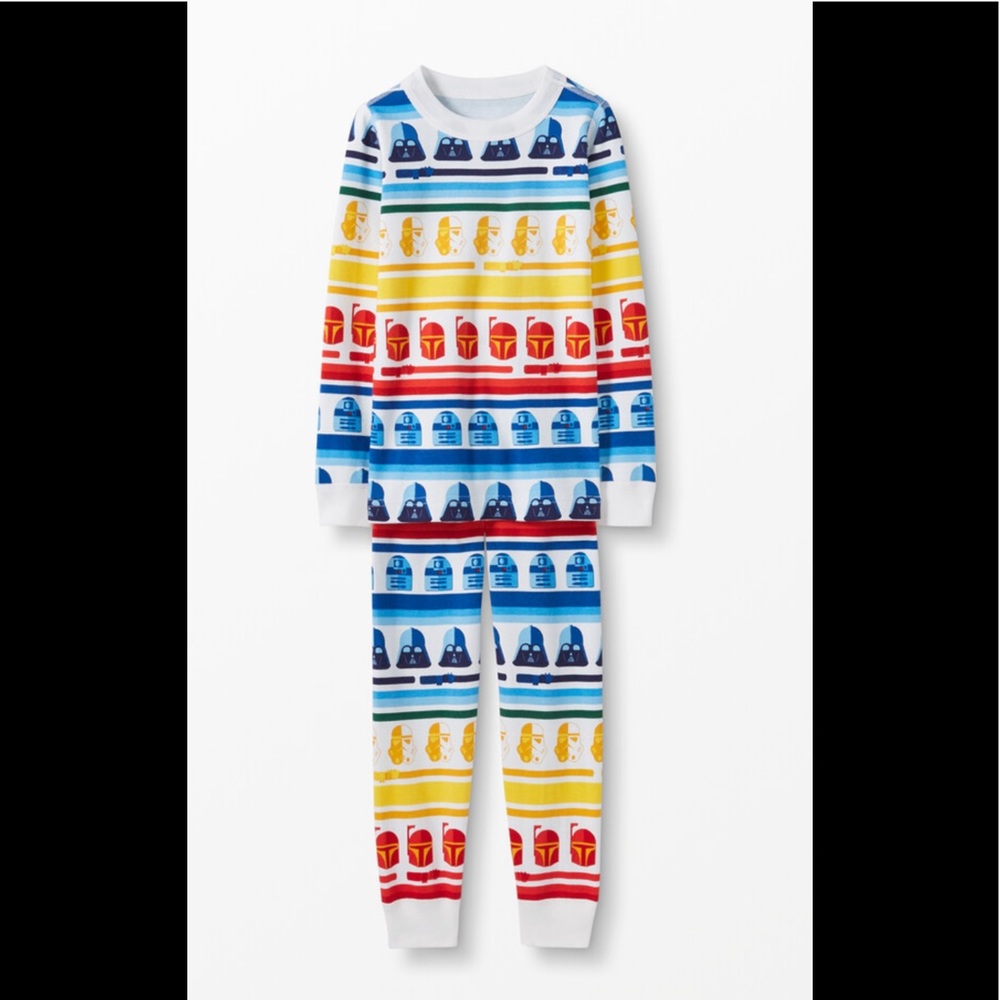 NWT Hanna Andersson Star Wars Rainbow Multicolor Pajamas 4 PJ NEW Organic Cotton
